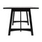 Flash Furniture Everly 60in. Solid Wood Trestle Base Dining Table, Farmhouse Style Table w/Seating for 6, Black KER-T-851-BLK-60-GG - alternate 7